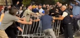 Tbilisidə etirazçılarla polis arasında qarşıdurma yaşanıb