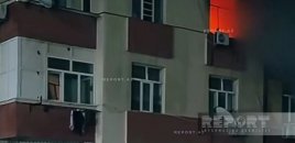 Gənclər şəhərciyində yerləşən mənzildə yanğın başlayıb