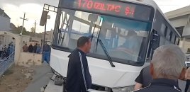 Xocəsəndə sərnişin avtobusu qəzaya düşdü: Yaralılar var