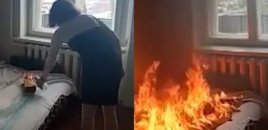 "TikTok"a görə evi yandırdı