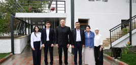 Prezident Hadrut qəsəbəsində olub - FOTOLAR
