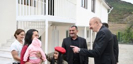 İlham Əliyev Xocalı rayonunun Seyidbəyli kəndində olub - FOTOLAR