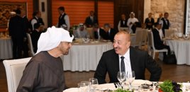Şuşada BƏƏ Prezidentinin şərəfinə rəsmi nahar verilib - FOTO