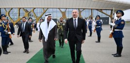 Birləşmiş Ərəb Əmirliklərinin Prezidentinin Azərbaycana rəsmi səfəri başa çatdı - FOTOLAR