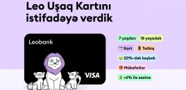 Leobank Uşaq kartını təqdim edir: erkən yaşdan maliyyə savadlılığı