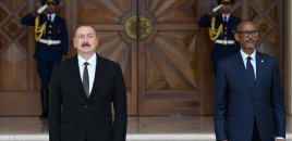 Ruanda Prezidentinin rəsmi qarşılanma mərasimi olub - FOTOLAR