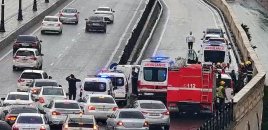 Babək prospektindəki qəza sıxlığa səbəb oldu
