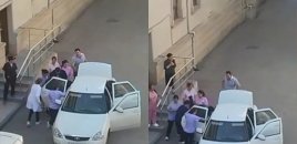 Azərbaycanda qadın avtomobildə uşaq dünyaya gətirdi - VİDEO