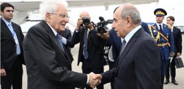 İtaliya Prezidenti Azərbaycana rəsmi səfərə gəlib