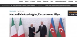 İtaliya mediası Mattarellanın səfərindən yazdı