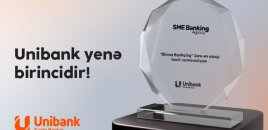 Unibank  “Biznes Bankçılıq” nominasiyası üzrə qalib olub