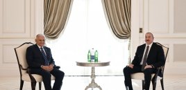 İlham Əliyev Qəbələdə Binəli Yıldırımı qəbul etdi