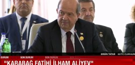 Ersin Tatar: "Qarabağ fatehi İlham Əliyevə təşəkkür edirəm"