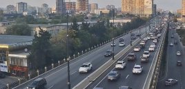 Bakıda 12 istiqamətdə nəqliyyatın sıxlığı müşahidə edilir