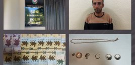 Şəkidə oğurluq etdiyi evi yandıran şəxs tutulub