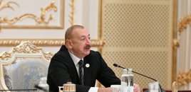 İlham Əliyev MDB Dövlət Başçıları Şurasının iclasında Laçının inkişafından danışıb