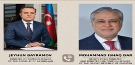Azərbaycan və Pakistan XİN başçıları Yaxın Şərqdəki vəziyyəti müzakirə edib