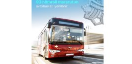 Bakıda daha bir marşrutun avtobusları yenilənir