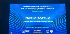 Ramiz Rzayev: Demokratik cəmiyyətin əsas təməllərindən biri hüquqi dövlətdir