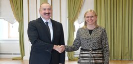Prezident İlham Əliyev ATƏT sədrini qəbul etdi