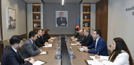 Ceyhun Bayramov TÜRKPA-nın yeni baş katibi ilə görüşdü