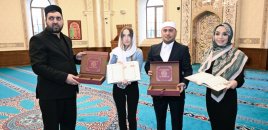 Leyla Əliyeva və Alena Əliyeva Qubada Cümə məscidini ziyarət ediblər - FOTOLAR