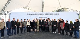 İlham Əliyev Xocavənd şəhər və Xocavənd kənd sakinləri ilə görüşdü - Fotolar