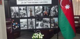 Azərbaycanın Qırğız Respublikasındakı səfirliyində Xocalı soyqırımının xatirəsi yad edilib - FOTOLAR