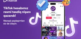 Azercell-in “TikTok” səhifəsi rəsmi təsdiq nişanı əldə edib
