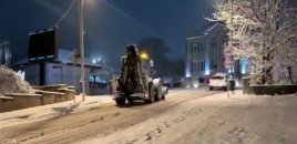 Şuşaya qar yağıb