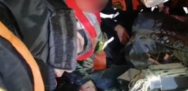 Yük avtomobilləri toqquşdu - Vətəndaşlar belə xilas edildi - Video