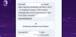 Nəqliyyat vasitələrinə inzibati cərimə borcu alan şəxslərə XƏBƏRDARLIQ - VİDEO