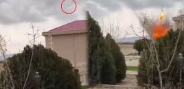 Dron məktəbin yaxınlığına belə düşüb - Həmin anın videosu