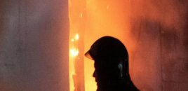 Gəncədə ticarət mərkəzində yanğın olub