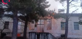Oğuzda mədəniyyət evi yandı