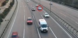 Sağ zolaq boş olduğu halda sol ilə hərəkət edən sürücülərə XƏBƏRDARLIQ - VİDEO