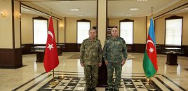 Türkiyə Ordusunun Quru Qoşunları komandanı Naxçıvana getdi - Fotolar