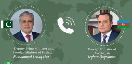 Ceyhun Bayramov pakistanlı həmkarı ilə regiondakı prosesləri müzakirə edib