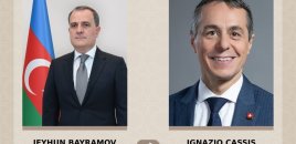 Azərbaycan və İsveçrə XİN rəhbərləri beynəlxalq və regional təhlükəsizlik məsələlərini müzakirə ediblər