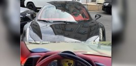 Avtobus zolağında hərəkət edən “Ferrari” saxlanıldı