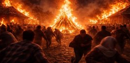 Mingəçevirdə bayram tonqalı yanğına səbəb olub