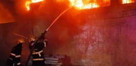 Baksol yolundakı yanğın davam edir