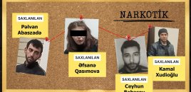 Sumqayıtda 34 kiloqramdan artıq narkotik dövriyyədən çıxarıldı