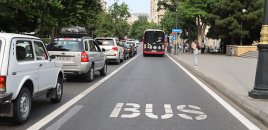 Bakının bu küçəsində avtobus zolağı ləğv edildi