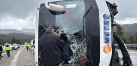 Konyada avtobus aşdı, 15 nəfər xəsarət aldı