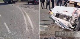 Salyanda yük və minik maşını toqquşdu - Xəsarət alanlar var