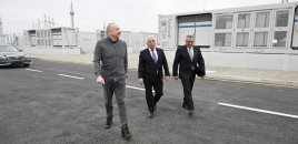 Prezident İlham Əliyev “Abşeron” Batareya Enerji Saxlanc Mərkəzinin açılışında iştirak edib