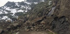 Uçqun olub, Quba-Xınalıq yolu bağlanıb