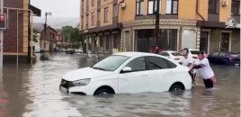 Dağıstanda daşqınlarda 60 min insan işıqsız qalıb