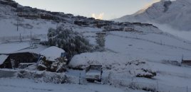 Bəzi dağlıq ərazilərə qar yağır - FAKTİKİ HAVA